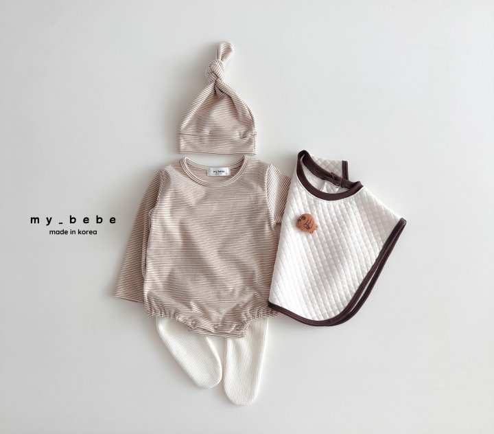 My Bebe - Korean Baby Fashion - #babywear - Chubby Suit Set (Suit + Bonnet Set) - 7