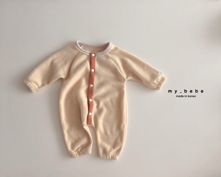 My Bebe - Korean Baby Fashion - #onlinebabyboutique - Snap Fleece Bodysuit - 5