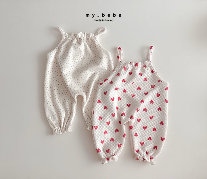 My Bebe - Korean Baby Fashion - #onlinebabyboutique - Cute String Overalls - 3