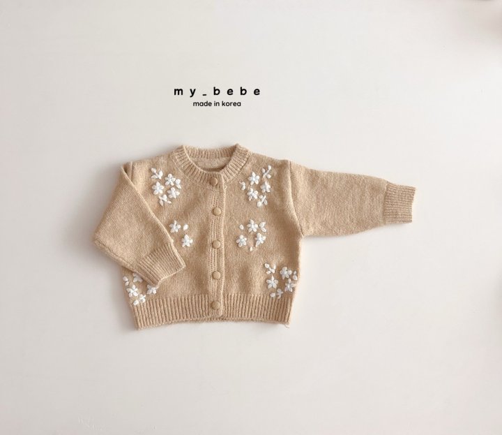 My Bebe - Korean Baby Fashion - #onlinebabyboutique - Floral Embroidered Cardigan - 5