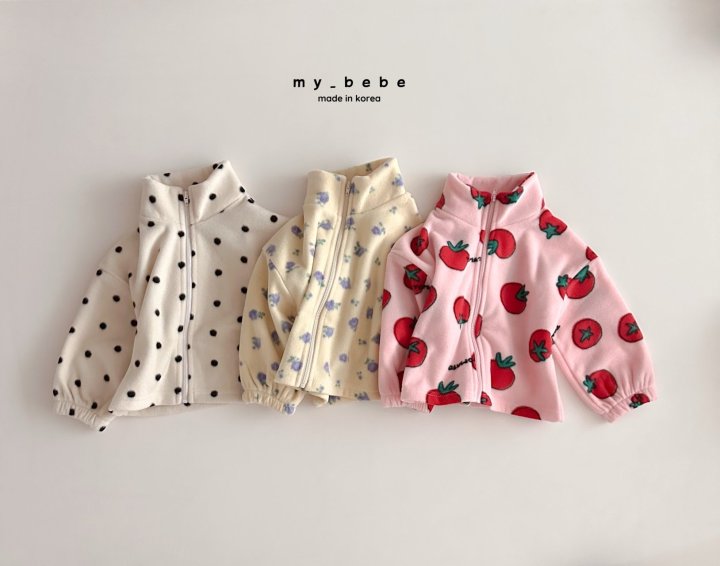 My Bebe - Korean Baby Fashion - #onlinebabyboutique - Fleece Zip-Up - 3