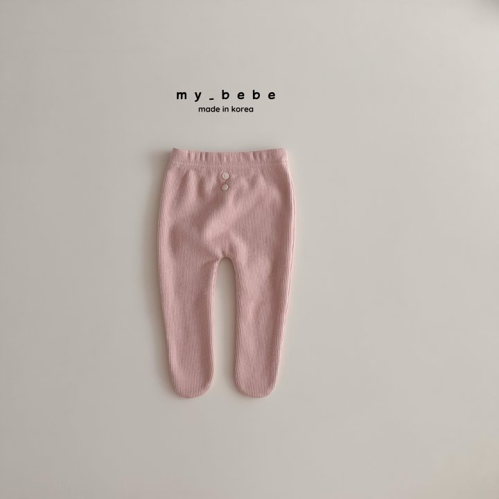 My Bebe - Korean Baby Fashion - #onlinebabyshop - Brushed Foot Cover Leggings - 11