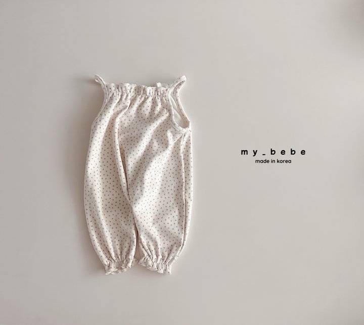My Bebe - Korean Baby Fashion - #onlinebabyboutique - Cute String Overalls - 4