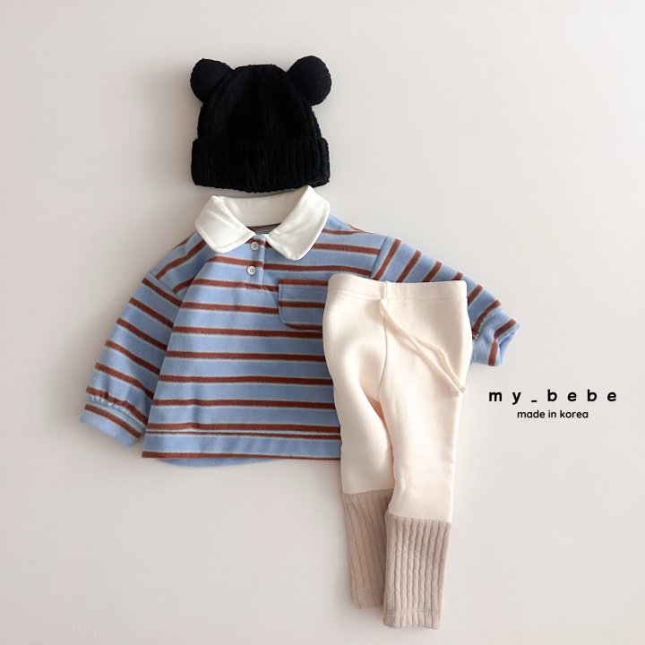 My Bebe - Korean Baby Fashion - #onlinebabyshop - Angora String Sleeves Leggings - 9
