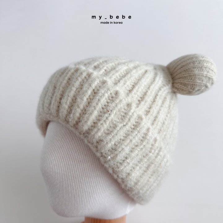 My Bebe - Korean Baby Fashion - #smilingbaby - Pom Pom Beanie - 3