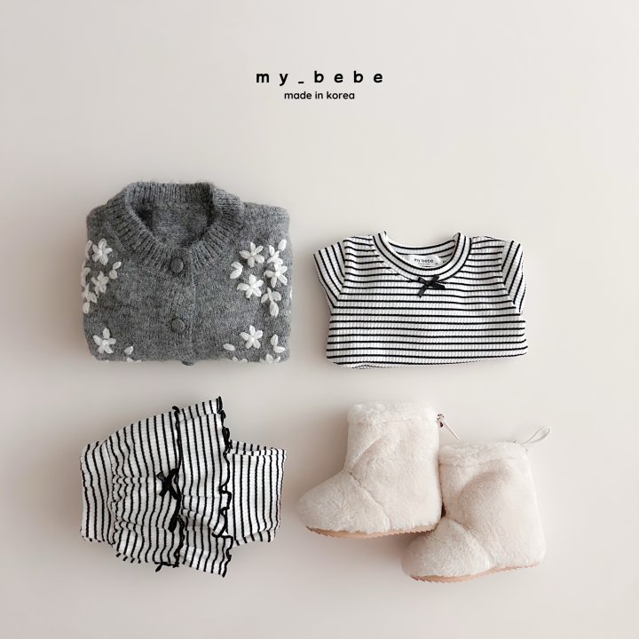 My Bebe - Korean Baby Fashion - #smilingbaby - Tiered Frill Bootcut Pants - 11