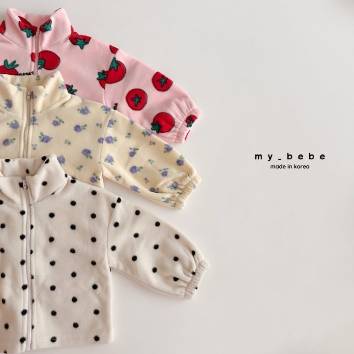 My Bebe - Korean Baby Fashion - #smilingbaby - Fleece Zip-Up - 5
