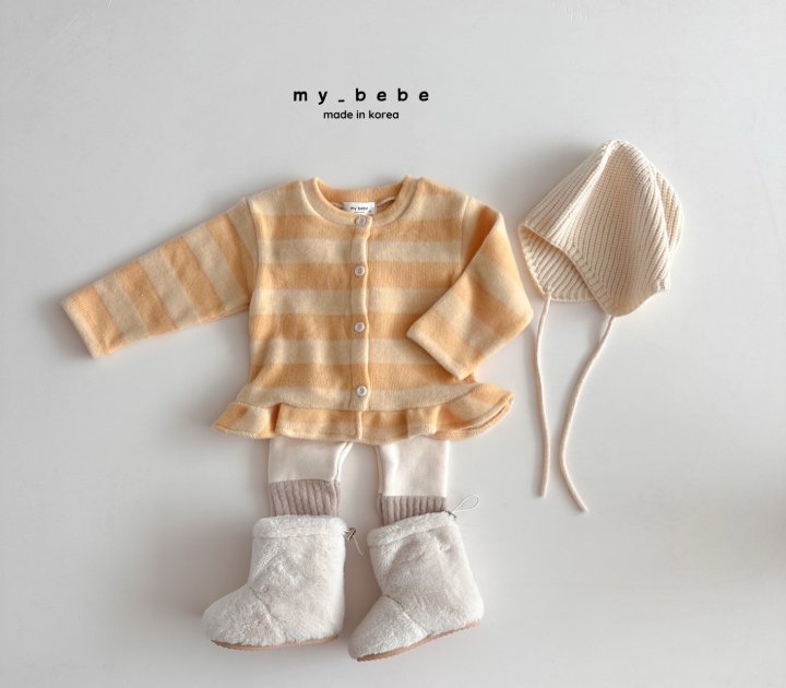 My Bebe - Korean Baby Fashion - #onlinebabyshop - Frill Cardigan - 4