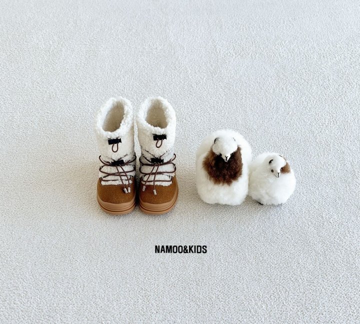 Namoo & Kids - Korean Children Fashion - #Kfashion4kids - Kkomi Fleece Ugg Boots - 9