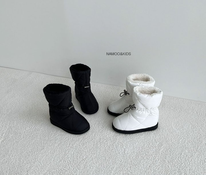 Namoo & Kids - Korean Children Fashion - #childofig - Cream Padding Boots - 10