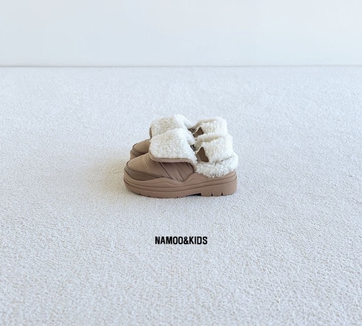 Namoo & Kids - Korean Children Fashion - #childofig - Chestnut Padding Mules Slip-on (Detachable Band) - 4