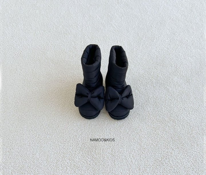 Namoo & Kids - Korean Children Fashion - #childofig - Rico Ribbon Padding Boots - 2