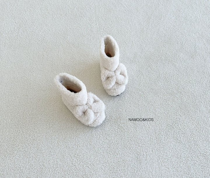 Namoo & Kids - Korean Children Fashion - #childofig - Romi Ribbon Fuzzy Boots