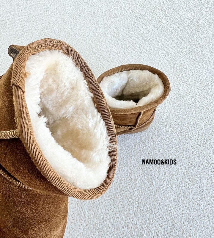 Namoo & Kids - Korean Children Fashion - #childofig - White Bread Ugg Boots (Short) - 4