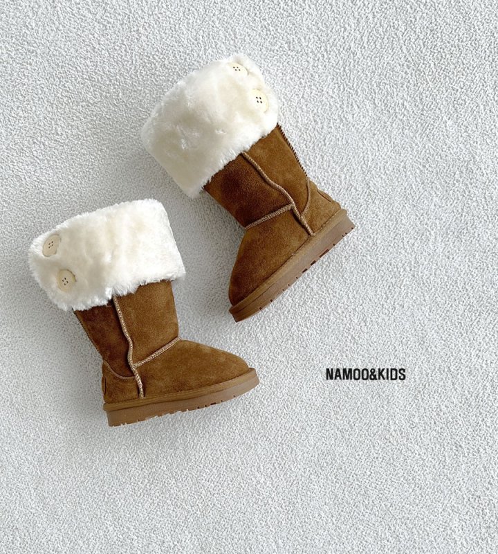 Namoo & Kids - Korean Children Fashion - #designkidswear - Peanut Long Ugg Boots - 9