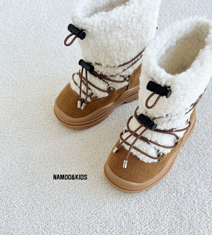 Namoo & Kids - Korean Children Fashion - #designkidswear - Kkomi Fleece Ugg Boots - 3