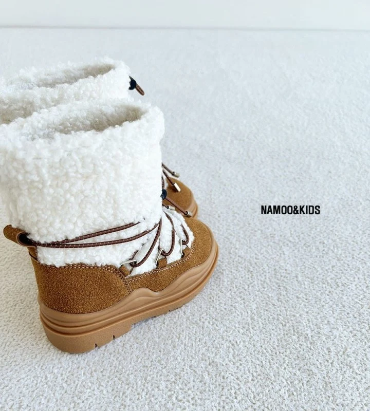 Namoo & Kids - Korean Children Fashion - #designkidswear - Kkomi Fleece Ugg Boots - 4