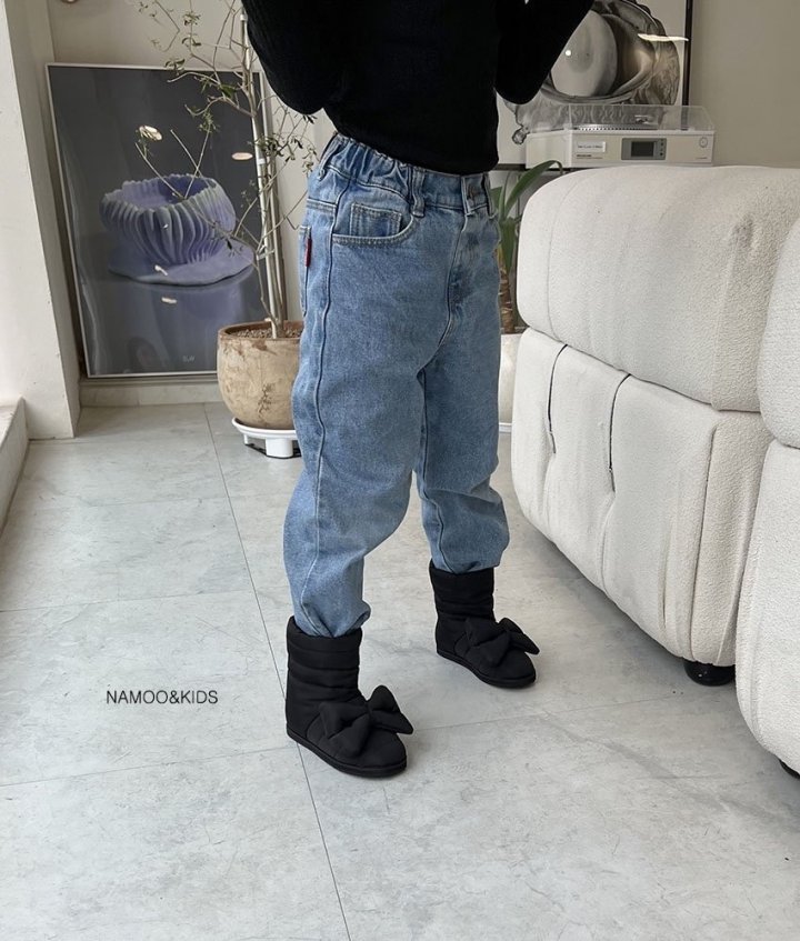 Namoo & Kids - Korean Children Fashion - #discoveringself - Rico Ribbon Padding Boots - 6