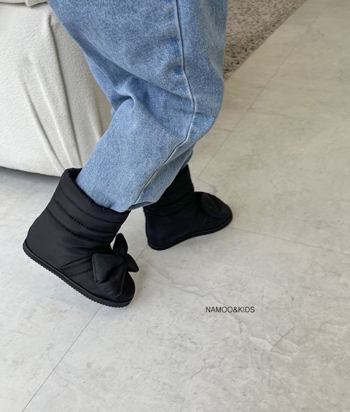 Namoo & Kids - Korean Children Fashion - #fashionkids - Rico Ribbon Padding Boots - 7