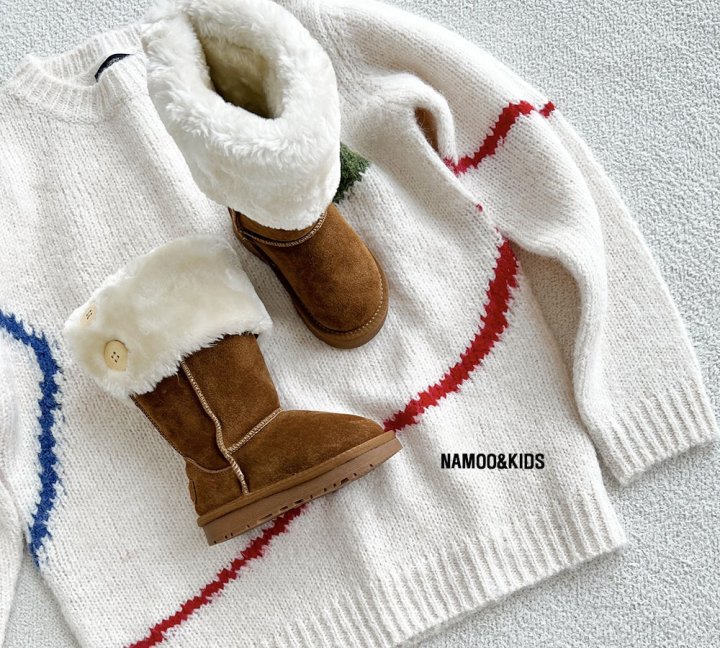 Namoo & Kids - Korean Children Fashion - #minifashionista - Peanut Long Ugg Boots - 2