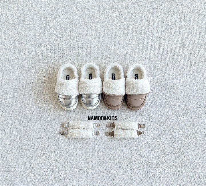 Namoo & Kids - Korean Children Fashion - #minifashionista - Chestnut Padding Mules Slip-on (Detachable Band)
