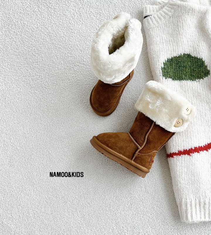 Namoo & Kids - Korean Children Fashion - #prettylittlegirls - Peanut Long Ugg Boots - 3