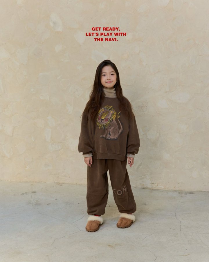 Navi - Korean Children Fashion - #childofig - Lion Sweatshirt