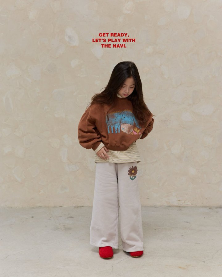 Navi - Korean Children Fashion - #childofig - Cow Crop Sweatshirt - 2