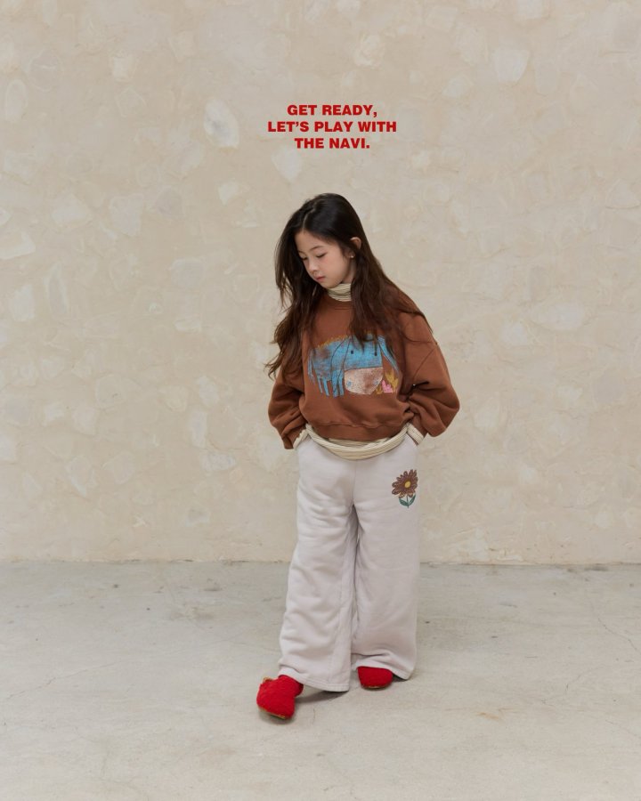 Navi - Korean Children Fashion - #childofig - Cow Crop Sweatshirt - 3