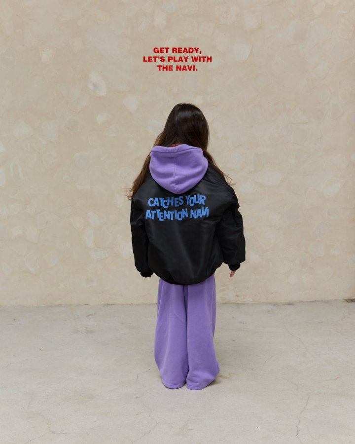Navi - Korean Children Fashion - #childofig - Pansy Crop Hoodie - 7