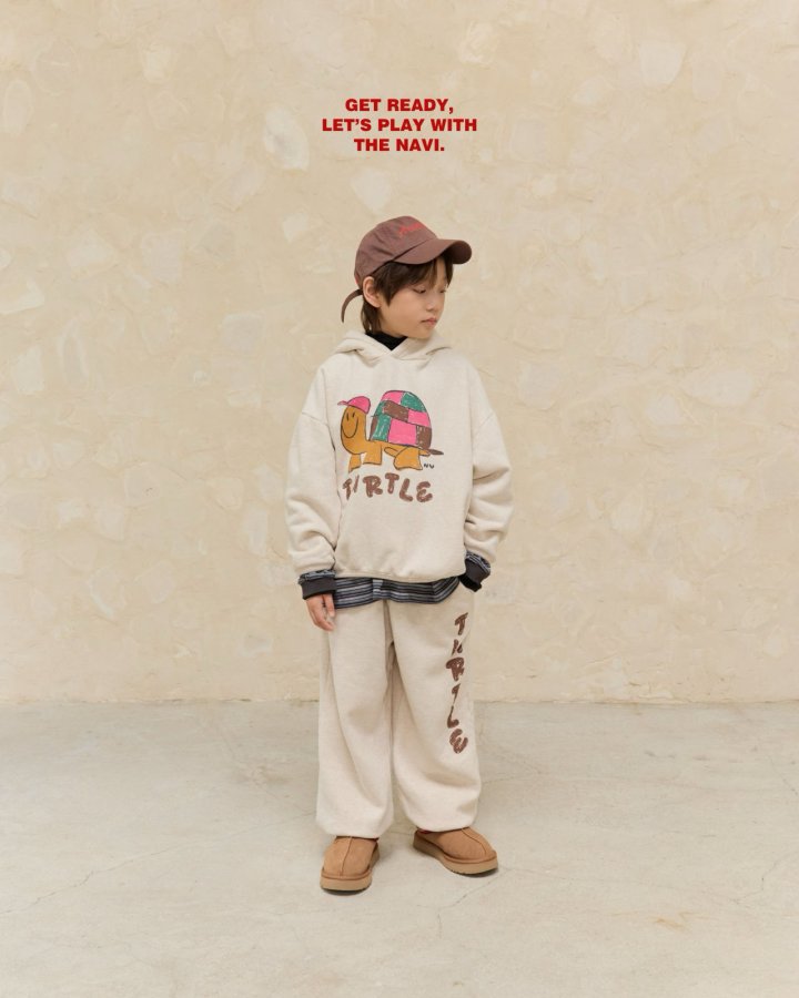 Navi - Korean Children Fashion - #childrensboutique - Turtle Hoodie Tee - 10