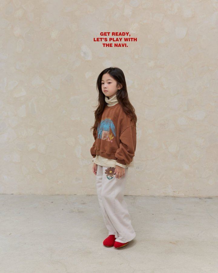 Navi - Korean Children Fashion - #childofig - Cow Crop Sweatshirt - 4