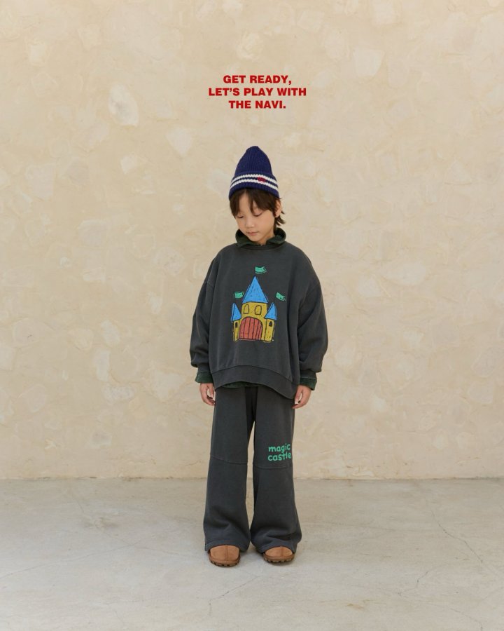 Navi - Korean Children Fashion - #designkidswear - Castle Sweatshirt - 2