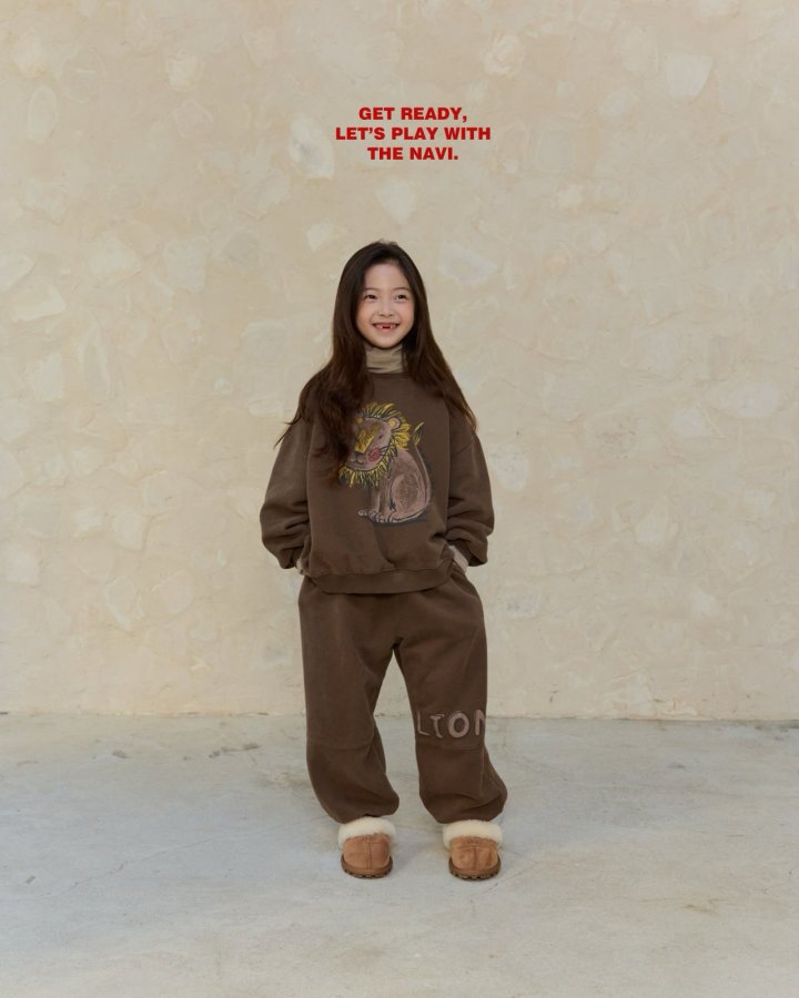 Navi - Korean Children Fashion - #designkidswear - Lion Sweatshirt - 4