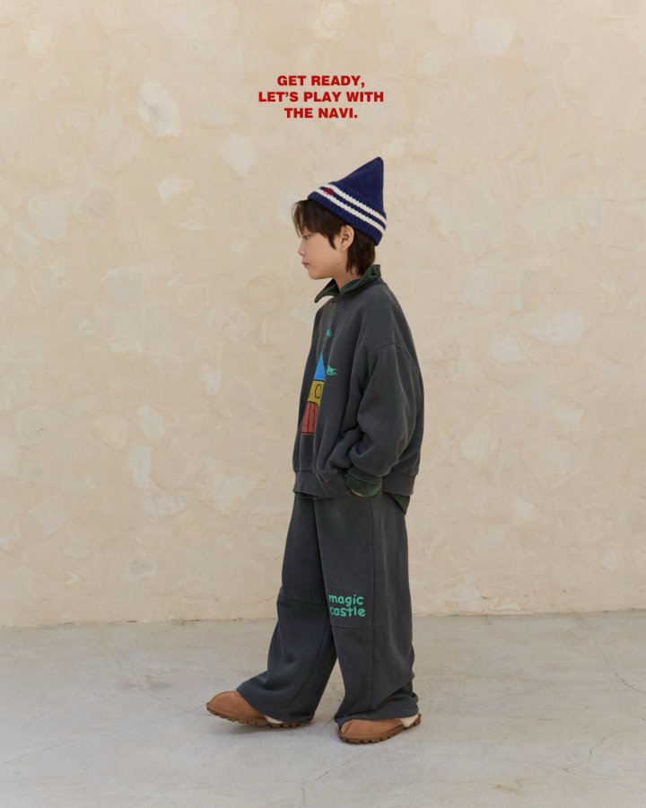 Navi - Korean Children Fashion - #discoveringself - Castle Sweatshirt - 3