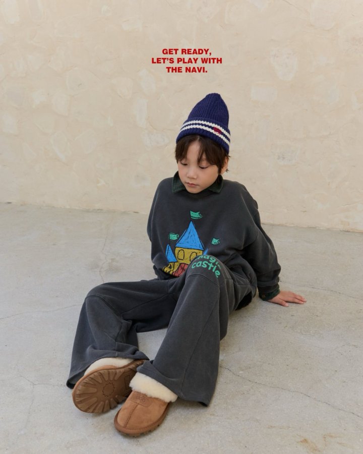 Navi - Korean Children Fashion - #discoveringself - Castle Sweatshirt - 4
