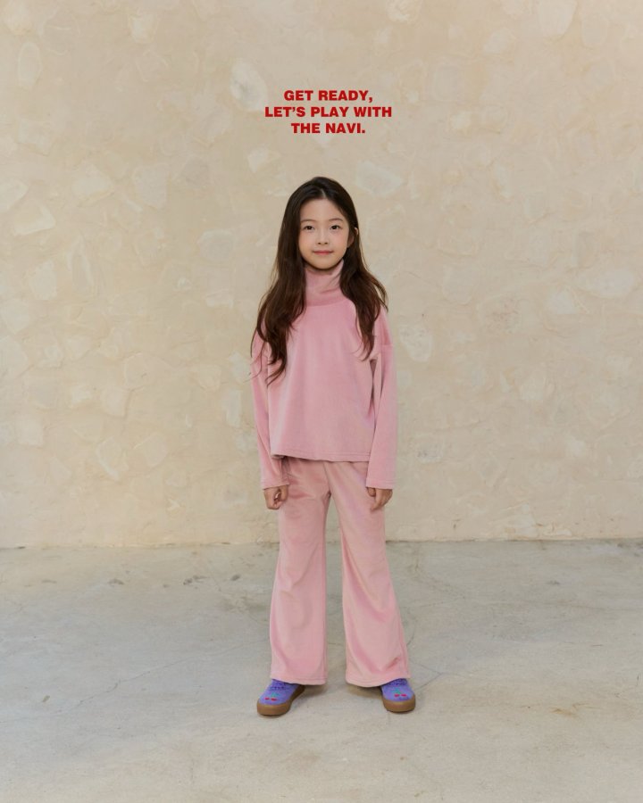 Navi - Korean Children Fashion - #fashionkids - Mink Turtleneck Tee - 6