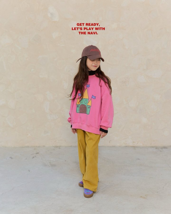 Navi - Korean Children Fashion - #kidsshorts - High Corduroy Pants - 2