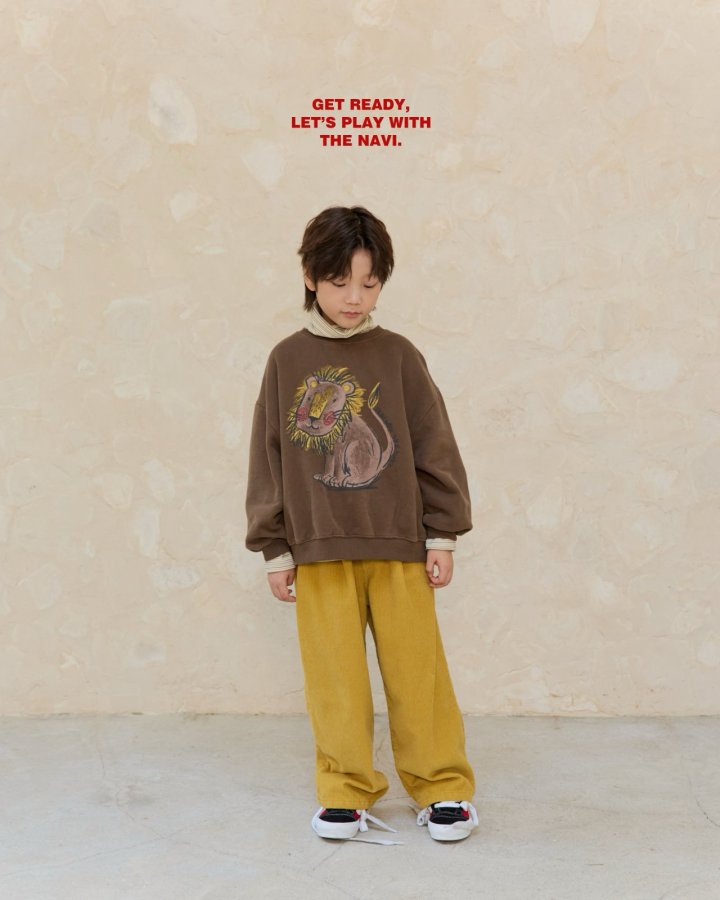Navi - Korean Children Fashion - #kidsstore - Lion Sweatshirt - 7
