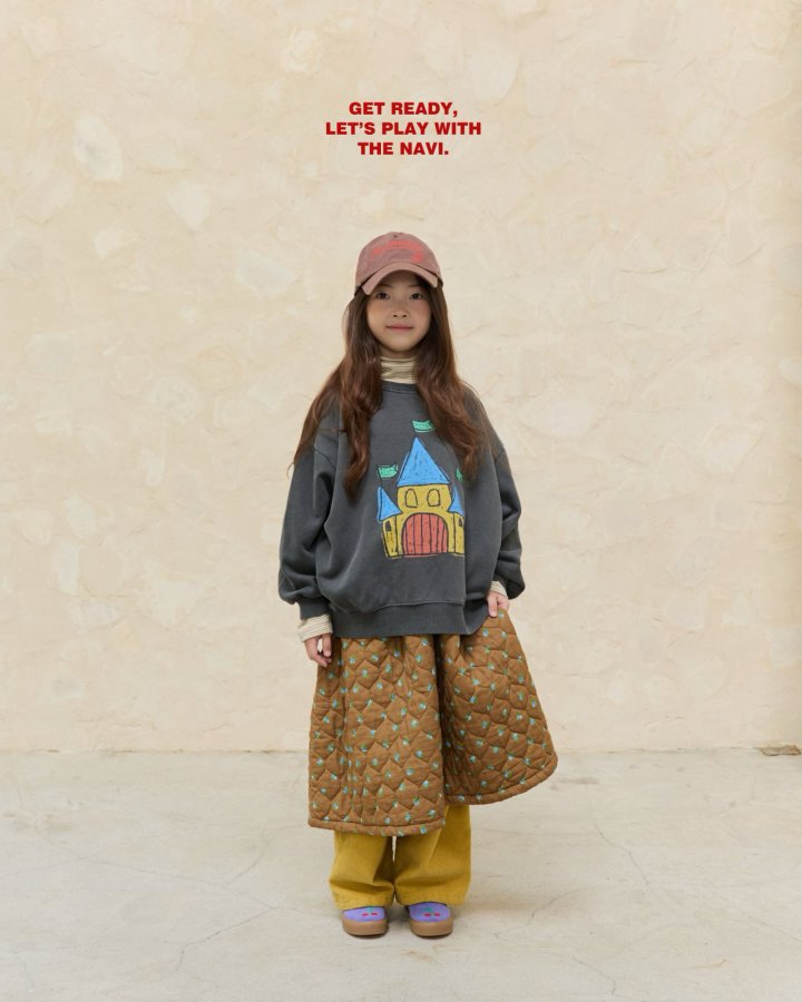 Navi - Korean Children Fashion - #kidsstore - Castle Sweatshirt - 6