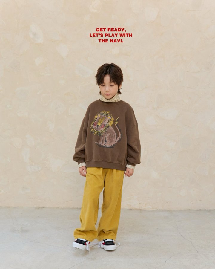 Navi - Korean Children Fashion - #kidzfashiontrend - Lion Sweatshirt - 8