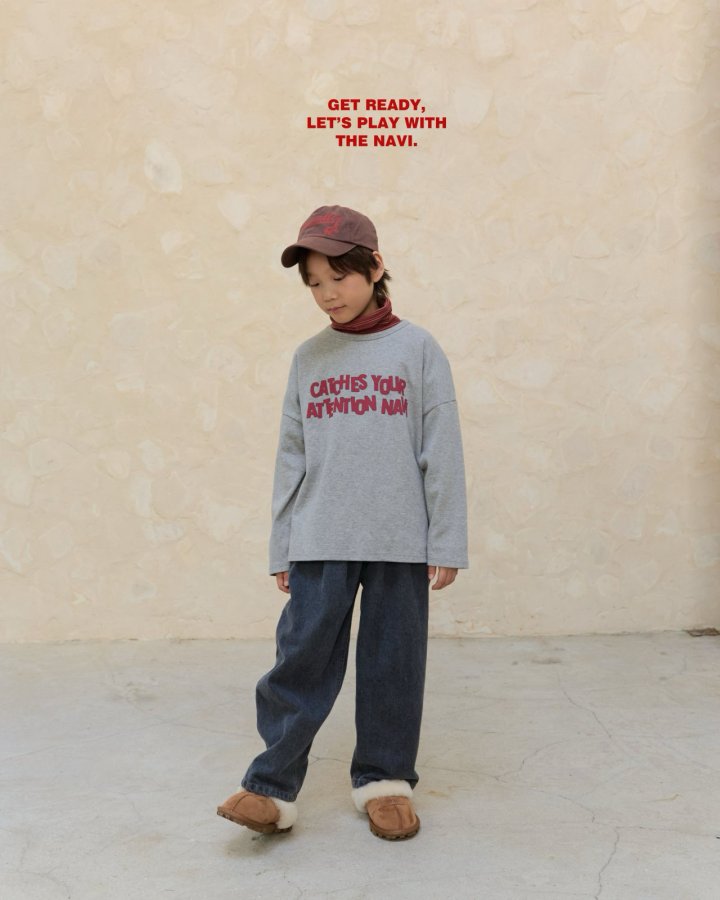 Navi - Korean Children Fashion - #kidzfashiontrend - To The Dark Denim Pants - 2