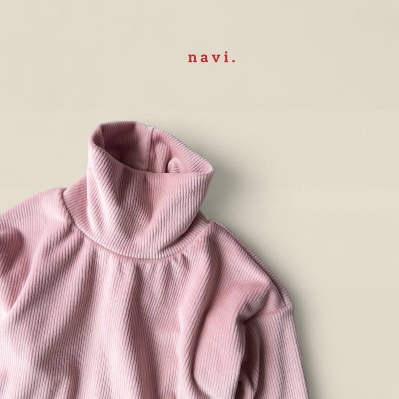 Navi - Korean Children Fashion - #littlefashionista - Mink Turtleneck Tee - 11