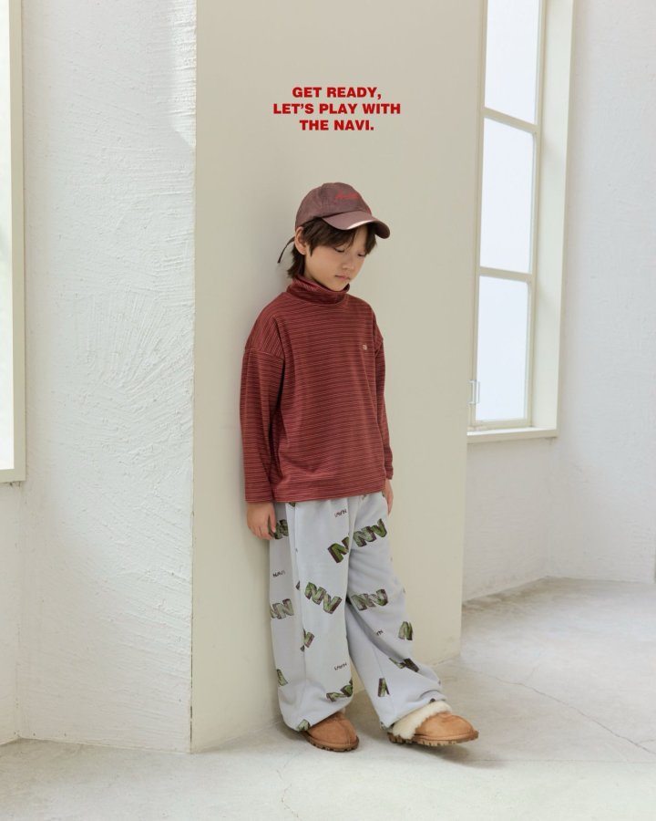 Navi - Korean Children Fashion - #magicofchildhood - Arc Turtleneck Tee - 2