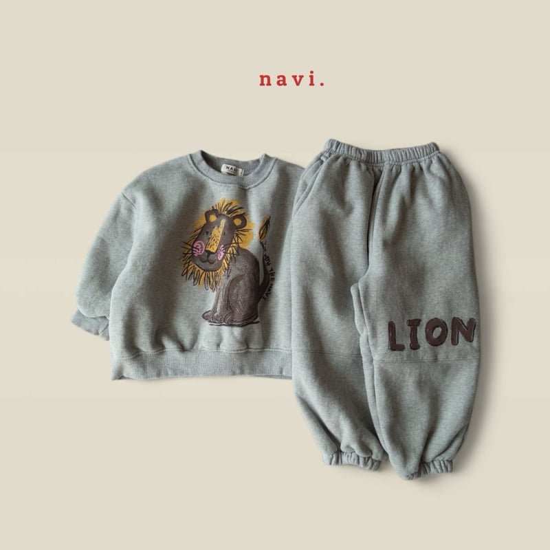 Navi - Korean Children Fashion - #minifashionista - Lion Sweatshirt - 12