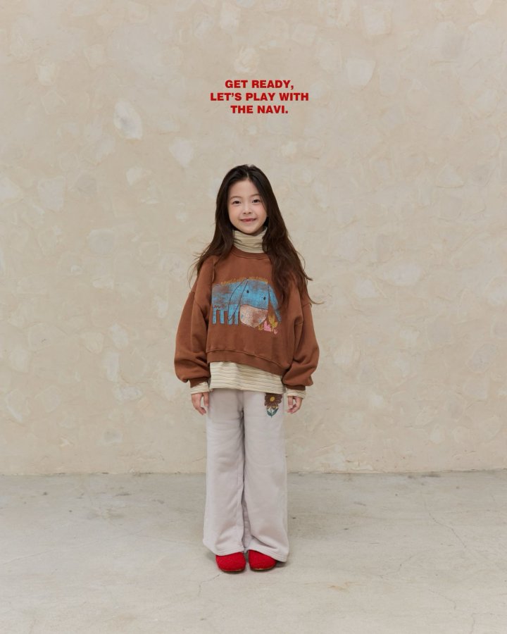 Navi - Korean Children Fashion - #prettylittlegirls - Cow Crop Sweatshirt