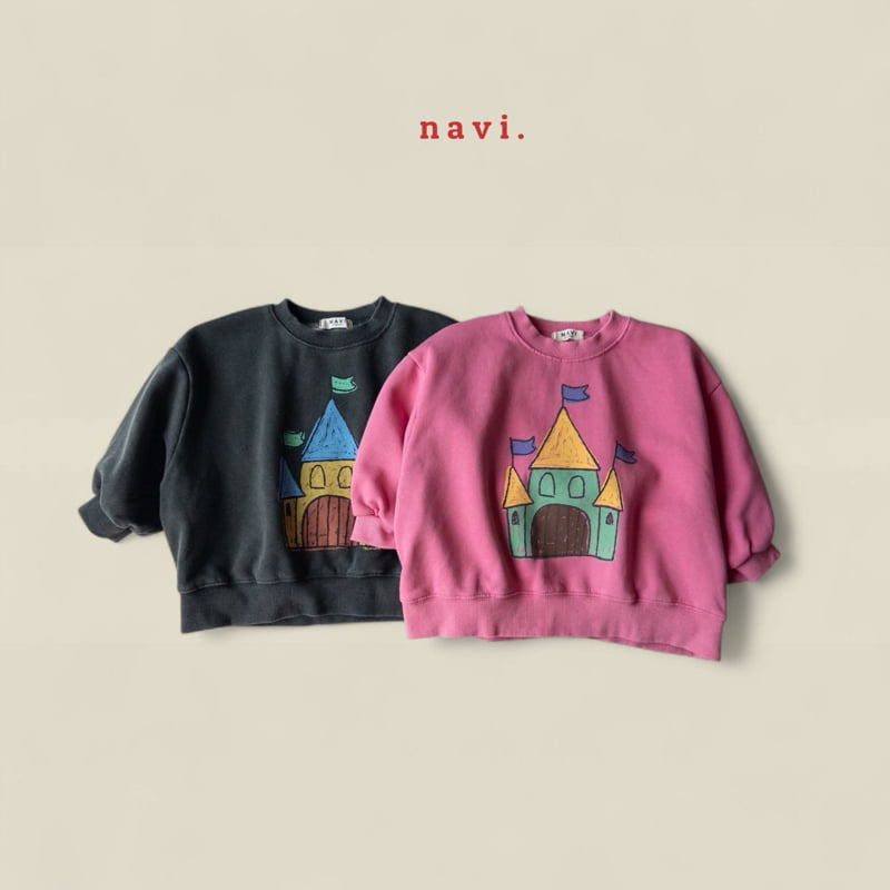 Navi - Korean Children Fashion - #prettylittlegirls - Castle Sweatshirt - 12