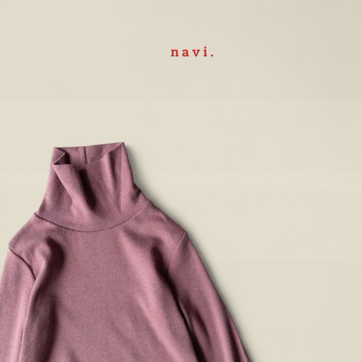 Navi - Korean Children Fashion - #prettylittlegirls - Mild Turtleneck Tee - 12