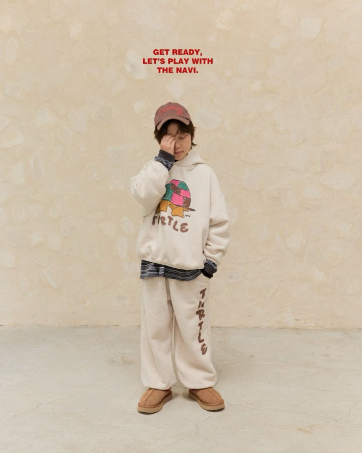 Navi - Korean Children Fashion - #stylishchildhood - Turtle Hoodie Tee - 8
