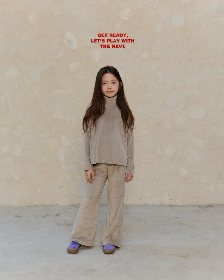 Navi - Korean Children Fashion - #stylishchildhood - Mink Turtleneck Tee